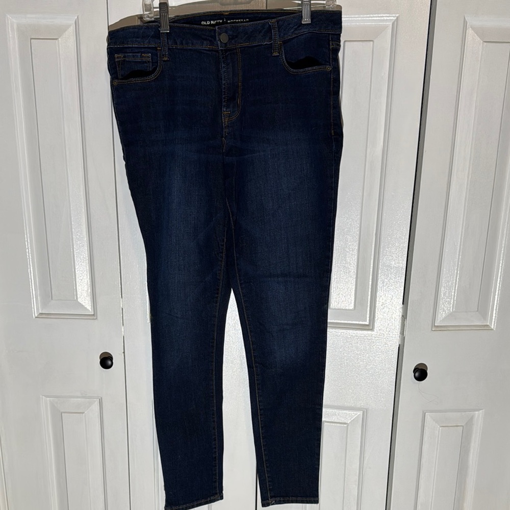 Old Navy Blue Ankle Cropped Jeans Slim Fit